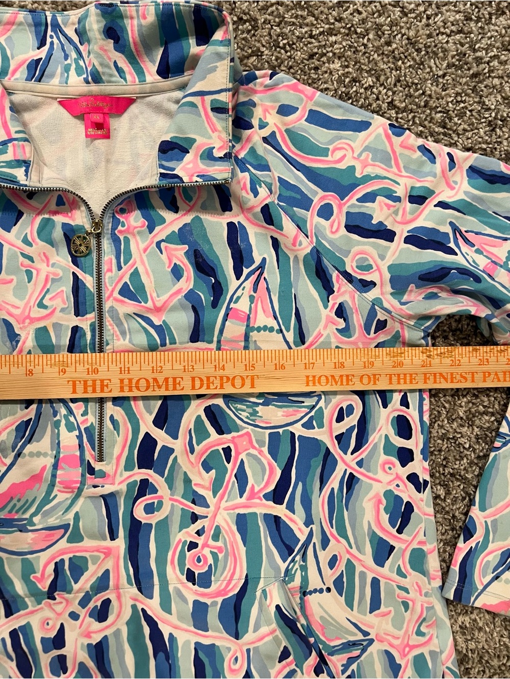 Lilly Pulitzer “Reel Nauti” Sailboat Print Skipper Popover - Picture 4 of 7